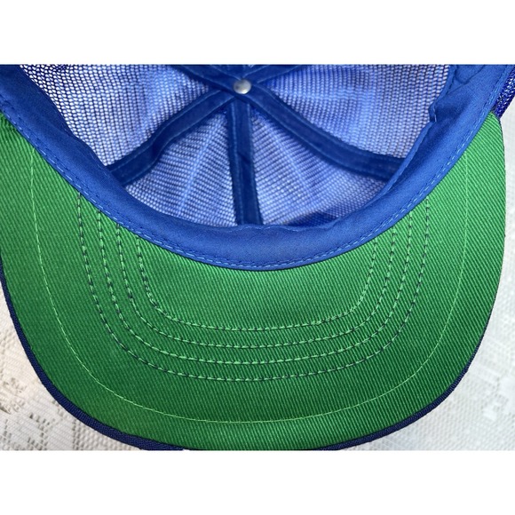 Vintage Michelin Man Trucker Hat Swingster Mesh Snapback USA Made - Picture 13 of 16